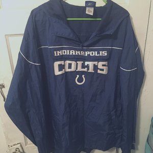 VINTAGE Indianapolis Colts Hooded Windbreaker!!